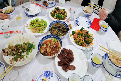 Spring festival dinner for Spring festival trip with China Adventure